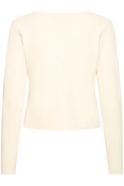 20617502 Short A-Symet Gold Button Cardi Cream