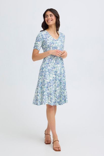 20617544 Ditsy Floral Print S/S Summer D Blue