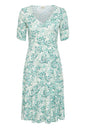 20617544 Ditsy Floral Print S/S Summer D Green