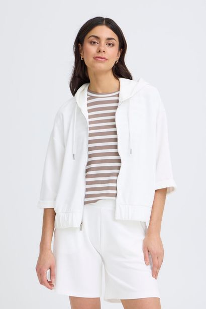 20617574 Elastic Bottom Zip Up Hoodie Desert Sage