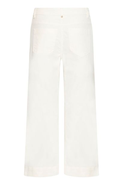 20617611 Wide Leg Short Jeans Cream