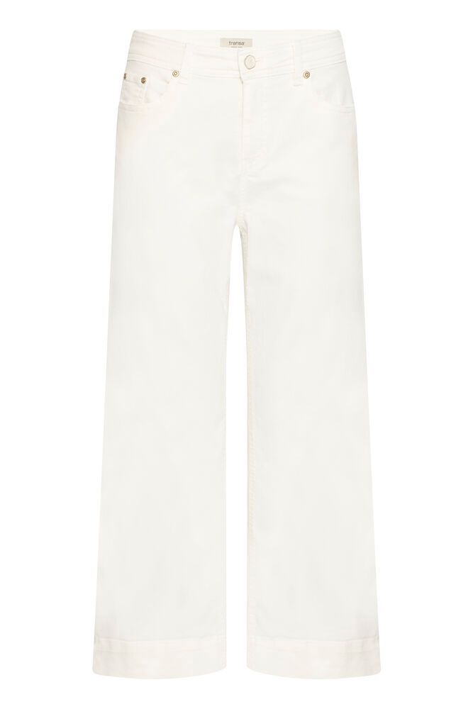20617611 Wide Leg Short Jeans Cream
