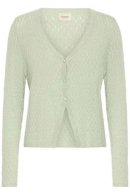 20617624 Short Loose Knit Cardigan Desert Sage