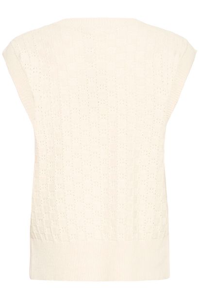 20617626 High O-Neck Holes Design S/L Ju Cream