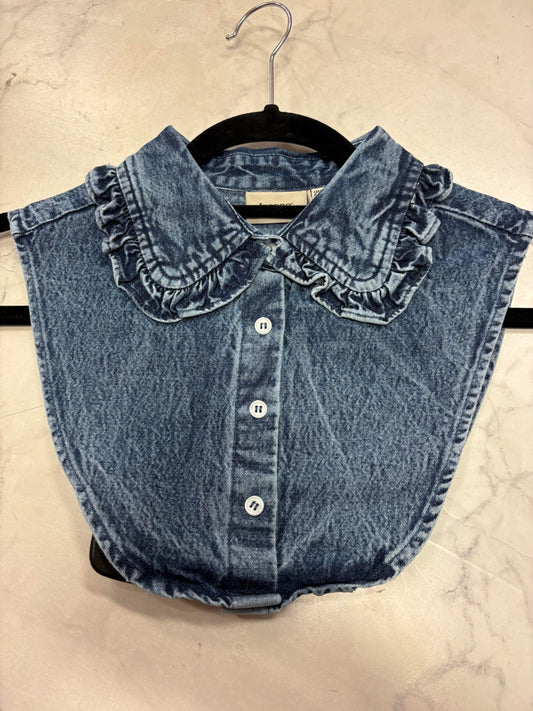 20617651 FRILLY EDGE DENIM COLLAR Denim