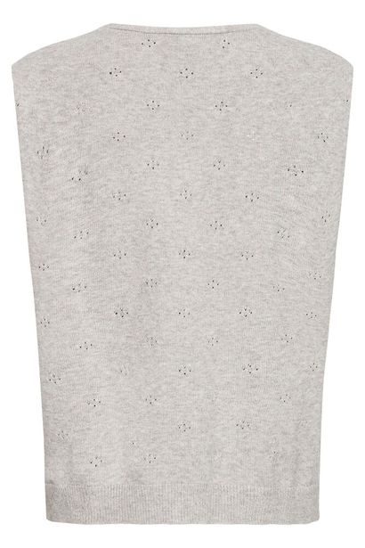 20617685 S/L Tie Front Cardigan Grey
