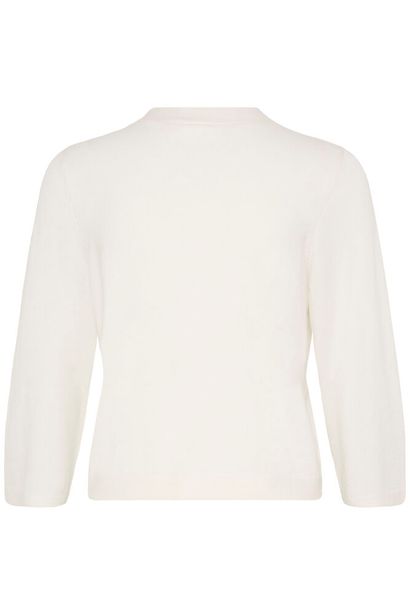 20617866 Short Soft Feel Deep V Cardigan Cream