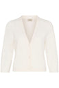 20617866 Short Soft Feel Deep V Cardigan Cream