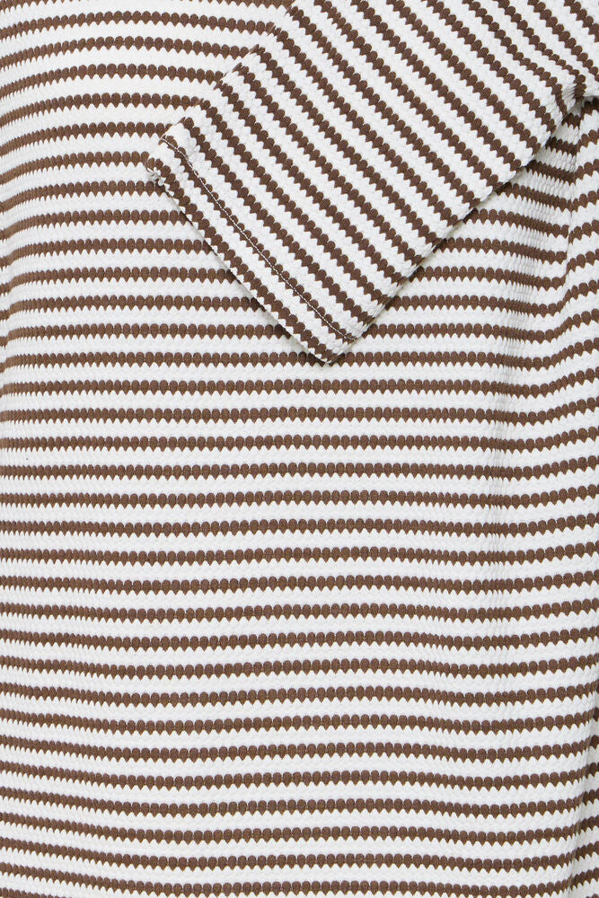 20618093 hex/stripe soft feel l/sl top Wine/Cream