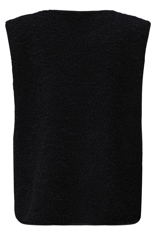 20618104 TEDDY FLEECE BIG POCKET GILET Black