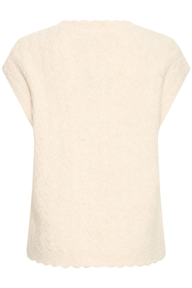 20618143 S/L O-NECK TANK TOP JUMPER Beige