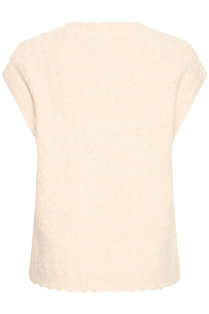 20618143 S/L O-NECK TANK TOP JUMPER Beige