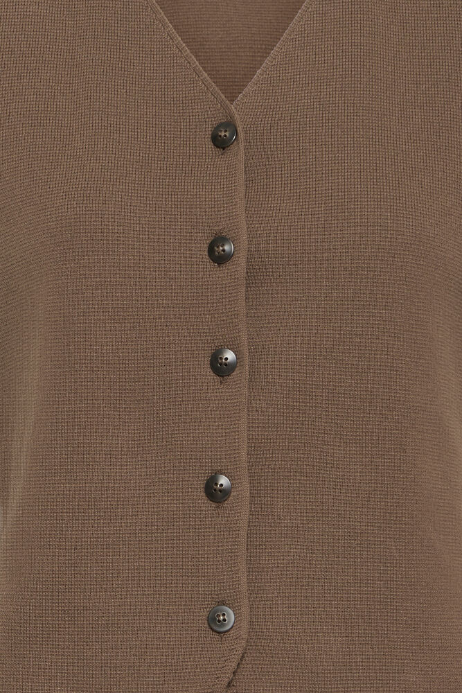 20618192 button up waistcoat Black