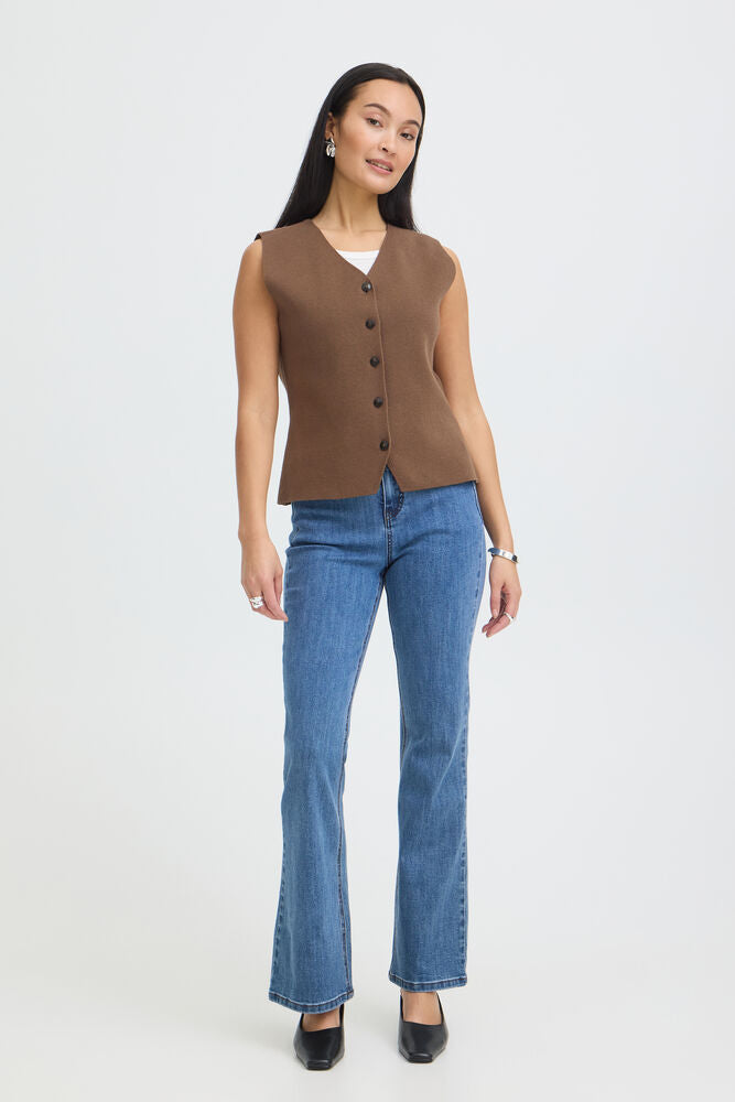 20618192 button up waistcoat Navy