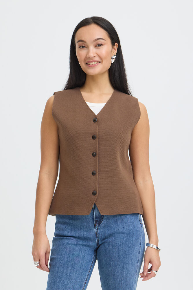 20618192 button up waistcoat Navy