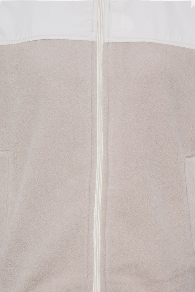 20618216 ZIP UP FLEECE GILET Beige