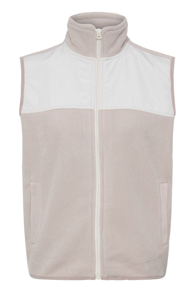 20618216 ZIP UP FLEECE GILET Beige