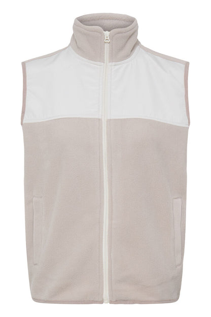 20618216 ZIP UP FLEECE GILET Beige