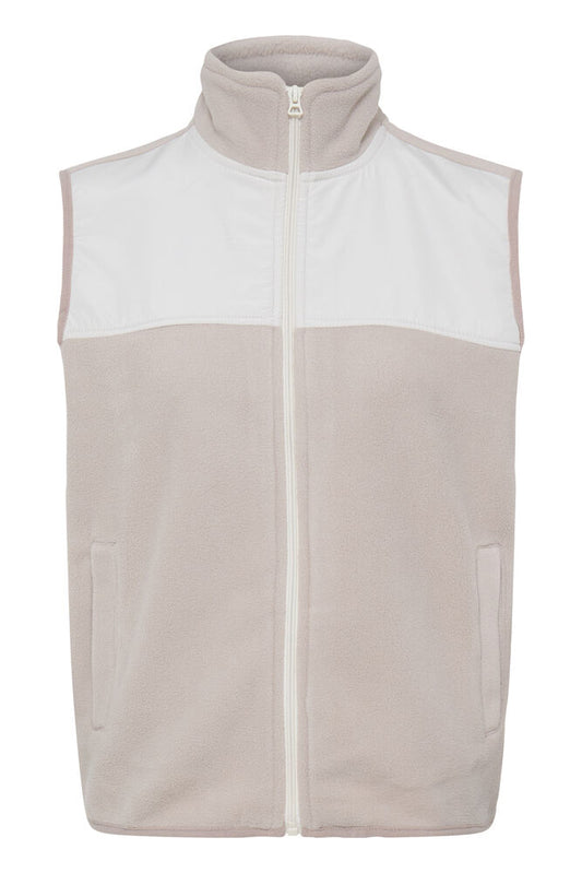 20618216 ZIP UP FLEECE GILET Beige