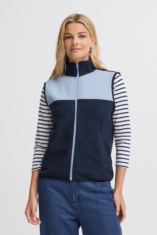 20618216 ZIP UP FLEECE GILET Navy/Blue