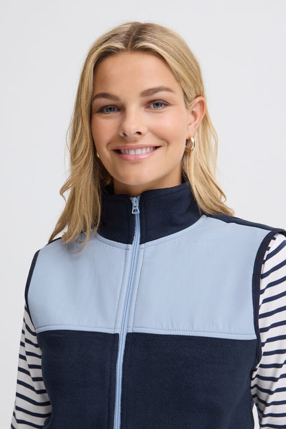 20618216 ZIP UP FLEECE GILET Navy/Blue