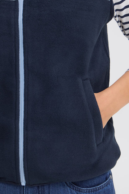 20618216 ZIP UP FLEECE GILET Navy/Blue