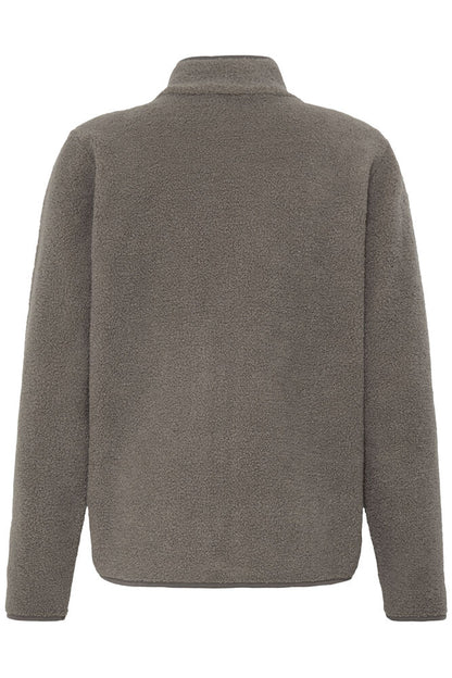 20618524 TEDDY FLEECE ZIP UP SOFT JACKET Taupe