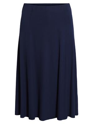 207241 Basic Jersey Skirt Navy