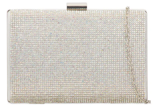 2099 Glittery Top Opening Clutch Bag Multi Colour