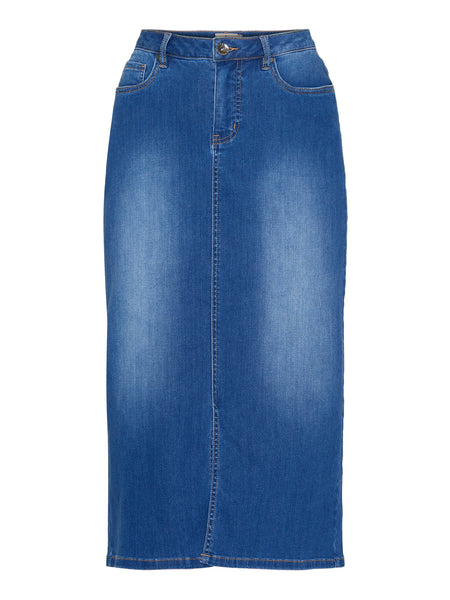 217132 Midi Denim Skirt Denim