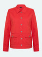 218371 Denim Jacket Style Patch Pocket J Coral