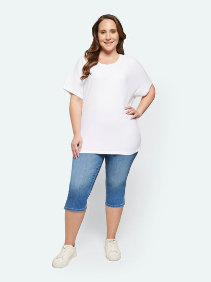 218910 O-NECK S/S LOOSE FIT T-SHIRT White