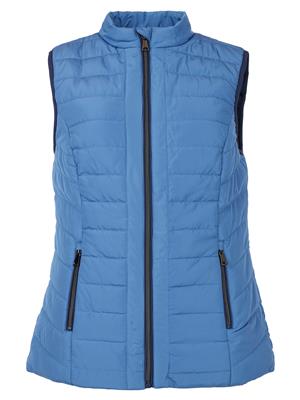 219238 Padded Casual Gilet 2 Tone Burgandy