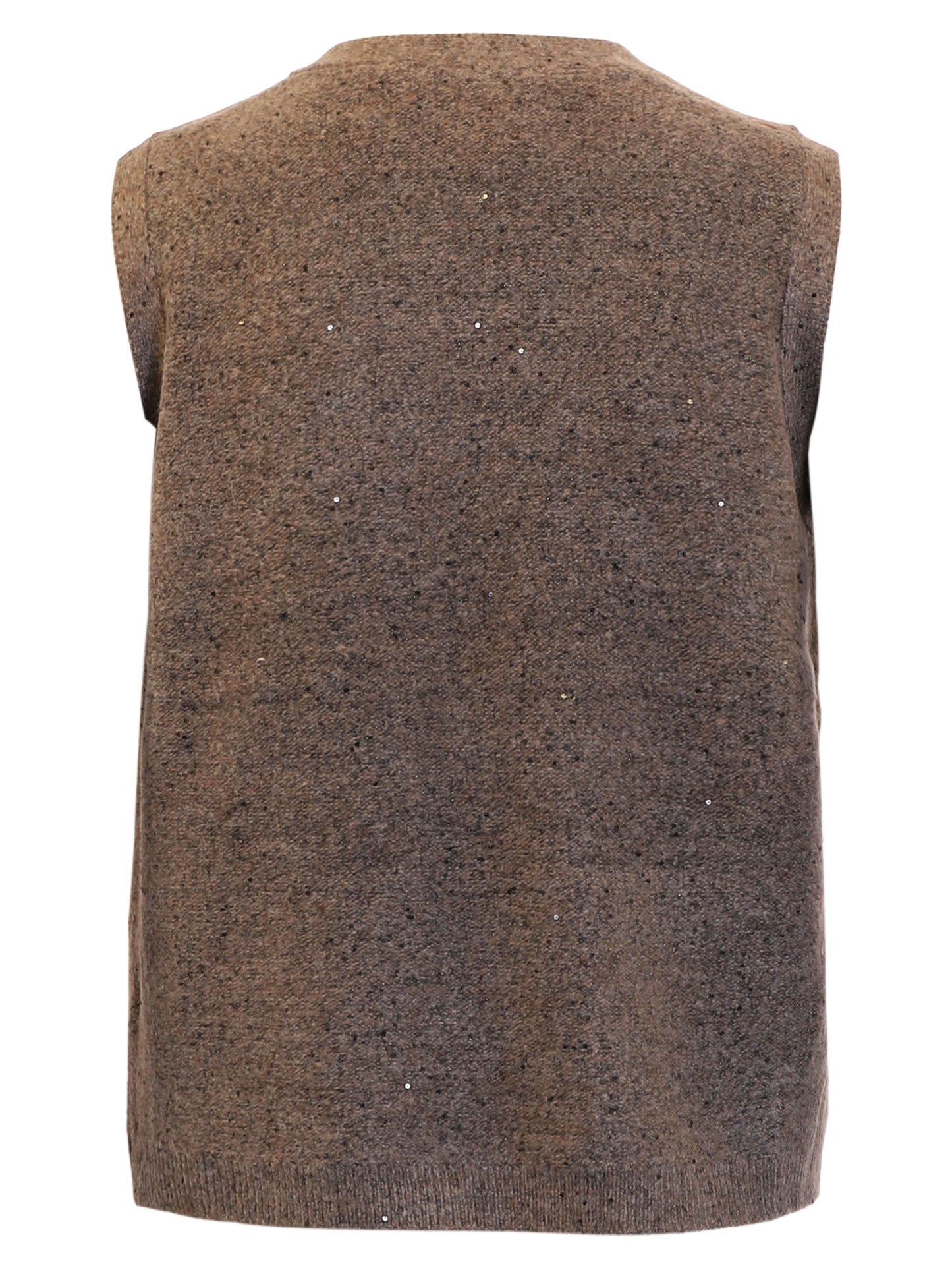 219598 Glittery Tie Front Waistcoat Black