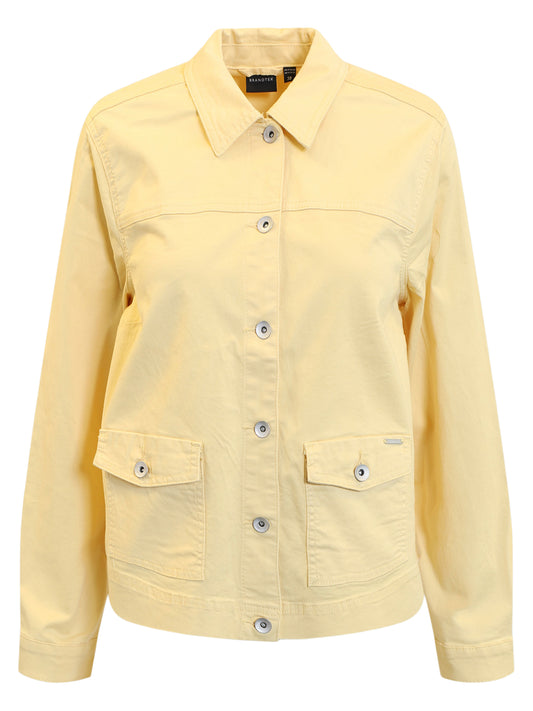 219942 Stretch Denim Style Jacket Sand