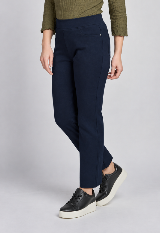 280T Poppy POPPY STRAIGHT LEG FIT SCULPTING FABRIC Navy