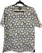 31124 Circle Print Tee Green/Navy