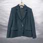 320-000 Boiled Wool Blazer Bottle Green