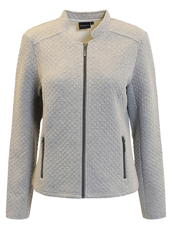 320-70002 G/MAN COLLAR ZIP UP JERSEY JACKET WINE