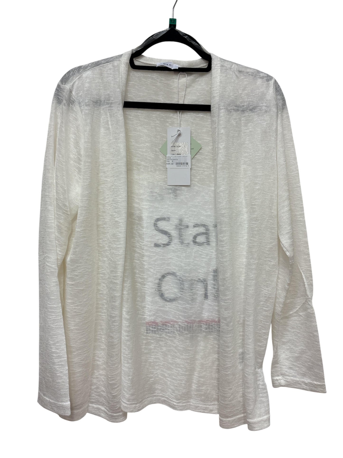 32238 Light Layer Summer Cardigan Winter White