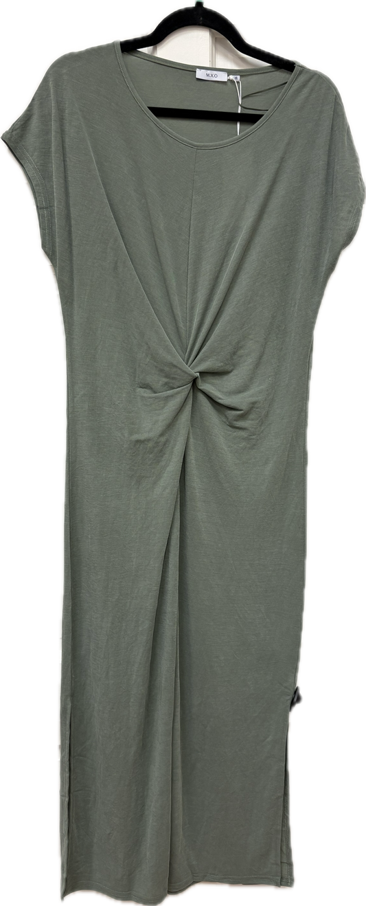 32263 Casual Midi Dress Knot Front Khaki
