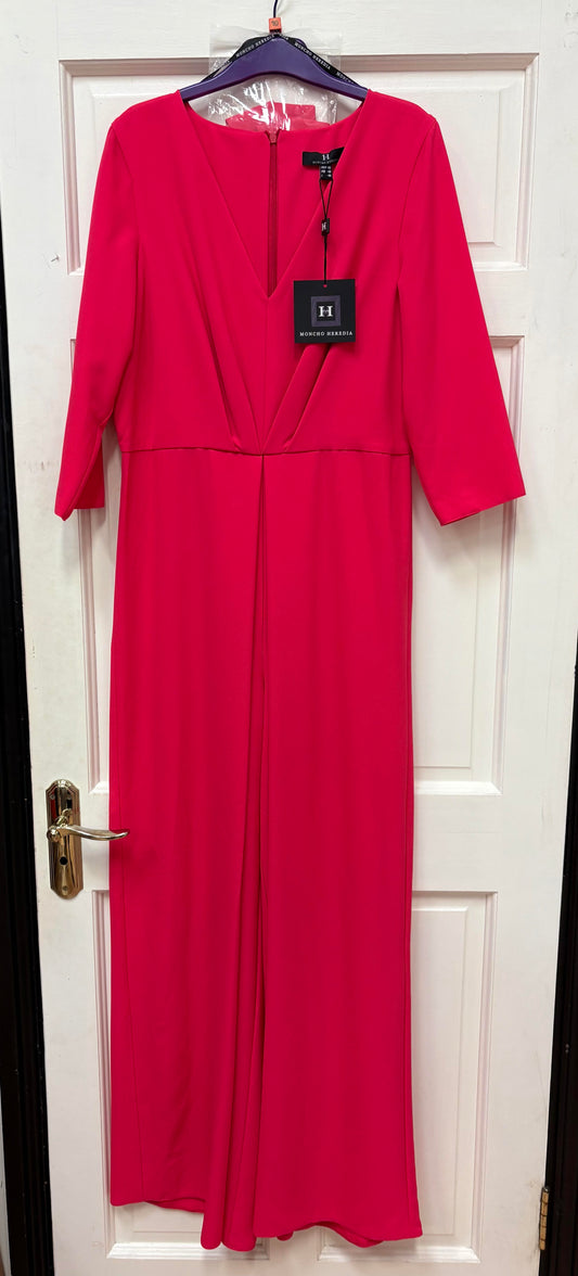 4021.4 V-Neck layered Jumpsuit Coral