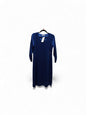 4026 Glitz V-Neck 3/4 Slve Pocket Dress Royal Blue