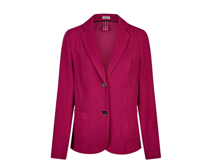 40510052 3/4 Length Blazer With Pockets Grape