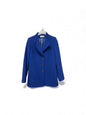 412-4490 High Fold Back Collar Hip Coat Royal Blue