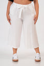 41791 Linen Look 7/8 Lgt Wide Leg Trouse Black