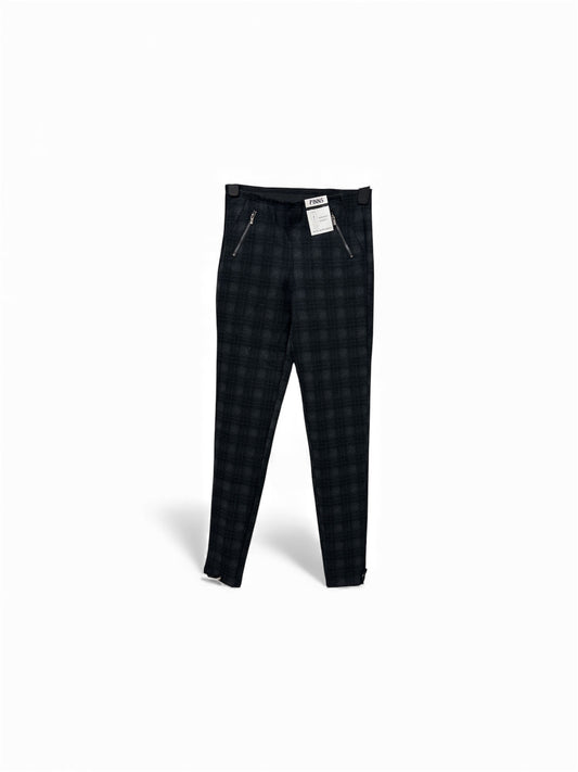 420T/S Check Zip "Pocket" Heavy Leggings Black