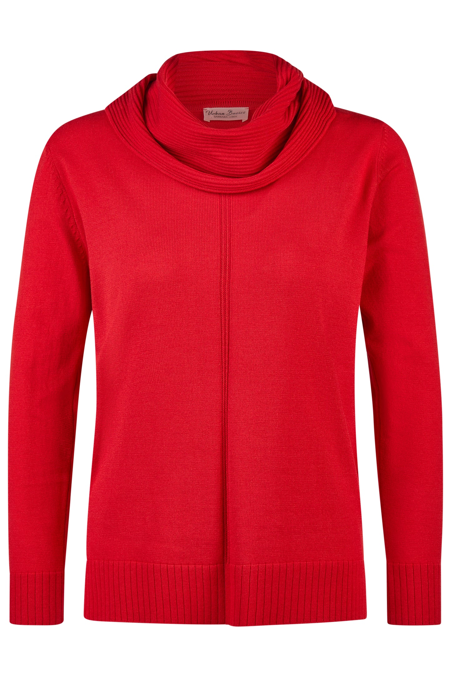 45020052 Cowel Neck Knit Jumper Red