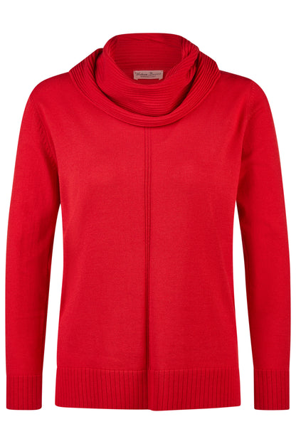45020052 Cowel Neck Knit Jumper Red