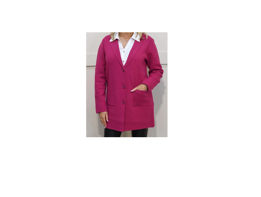 46640052 3/4 Lenght Coatigan Grape